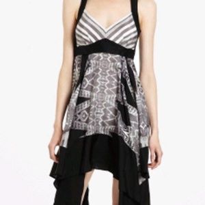 NWT BCBGMaxAzria Amaya Silk Assymetrical Dress